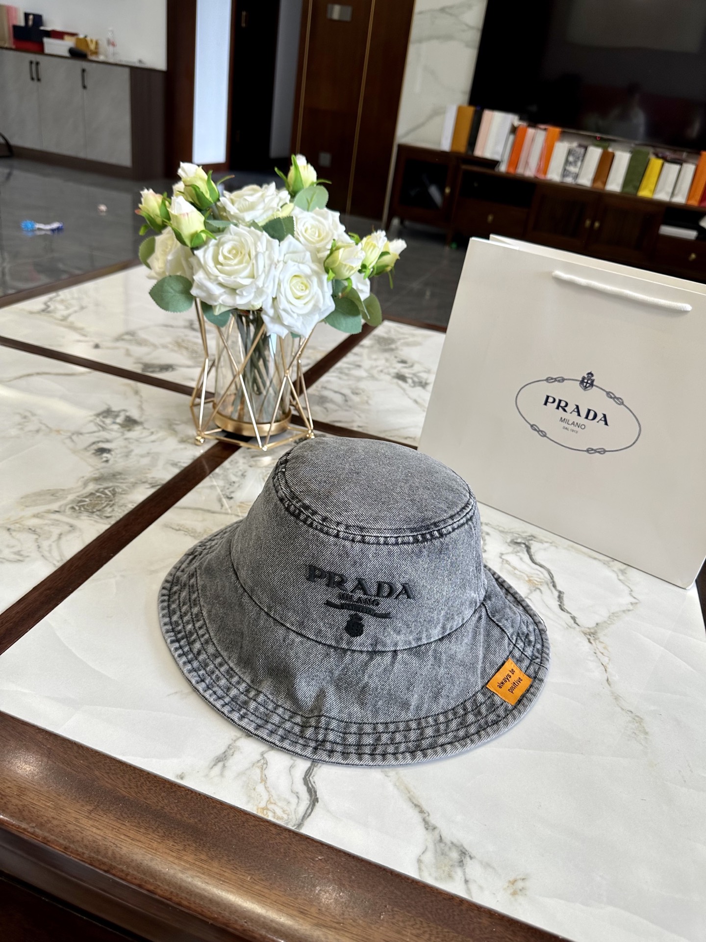 prada hat model 18